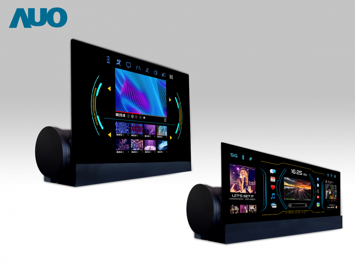 友達14.6吋可捲式Micro LED面板，導入車內資訊、影音娛樂及駕駛安全系統，翻轉智慧移動場域