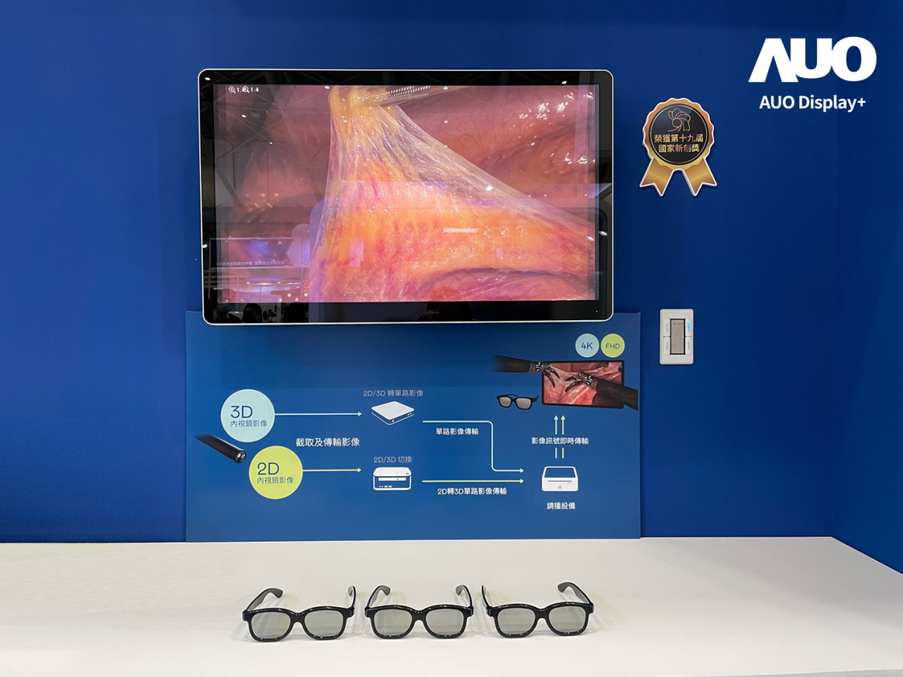 達擎寬視角3D醫療顯示器，協助醫護團隊成員於手術進行時，皆能看到一致性的3D影像，提高溝通效率，使手術更精準、快速完成達擎寬視角3D醫療顯示器，協助醫護團隊成員於手術進行時，皆能看到一致性的3D影像，提高溝通效率，使手術更精準、快速完成