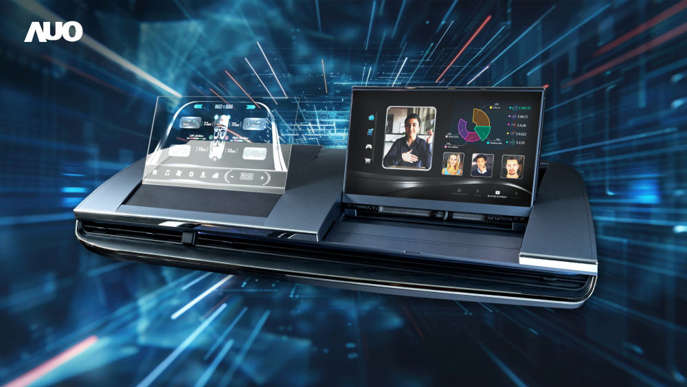 k1体育Micro LED Display HMI解决方案打造透明Micro LED前座仪表，呈现信息并保留驾驶视野开阔；亦为副驾驶座乘客打造收放自如的Micro LED屏幕，在不影响显示质量的前提于显示区内建镜头，让用户能与视讯对象直接眼神接触，提供绝佳的双向沟通体验